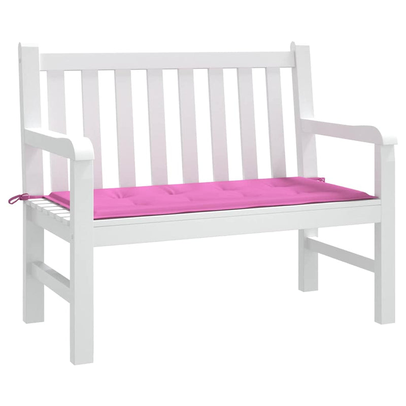 Afbeelding laden in galerijviewer, Vidaxl stoel pad effen roze 120 x 50 x 3 cm oxford stof
