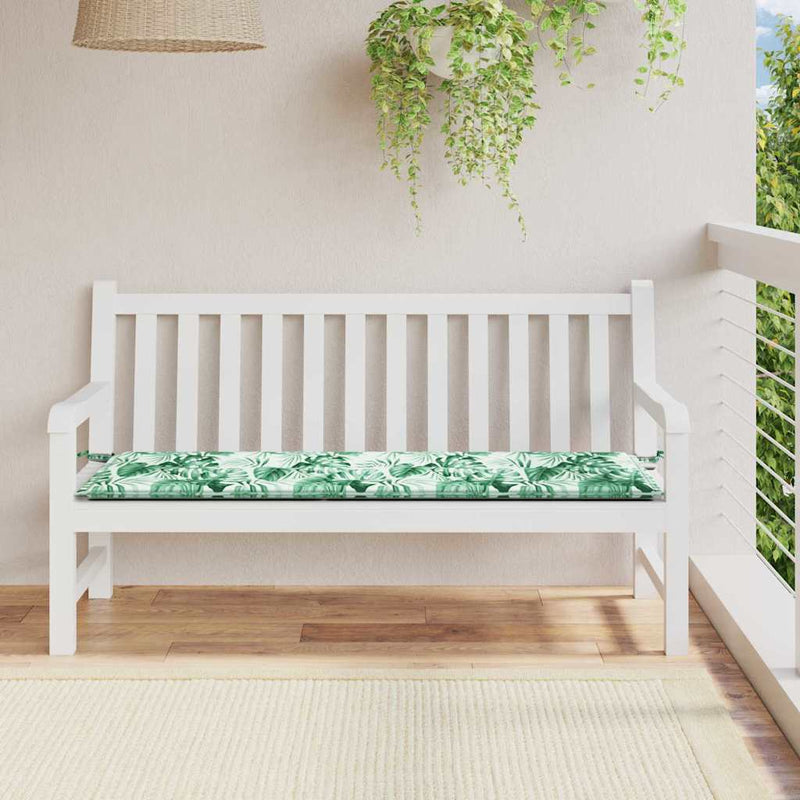 Afbeelding laden in galerijviewer, Vidaxl bankkussen blad bladpatroon 200 x 50 x 3 cm oxford stof
