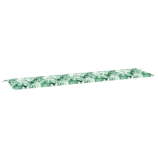 Vidaxl bankkussen blad bladpatroon 200 x 50 x 3 cm oxford stof