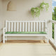 Vidaxl tuinbankkussen bladpatroon 200x50x4 cm stof