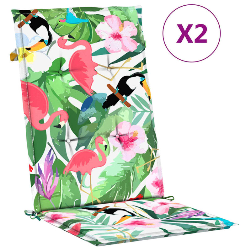 Load image into Gallery viewer, Vidaxl tuinstoelkussens 2 st 120x50x3 cm stof meerkleurig
