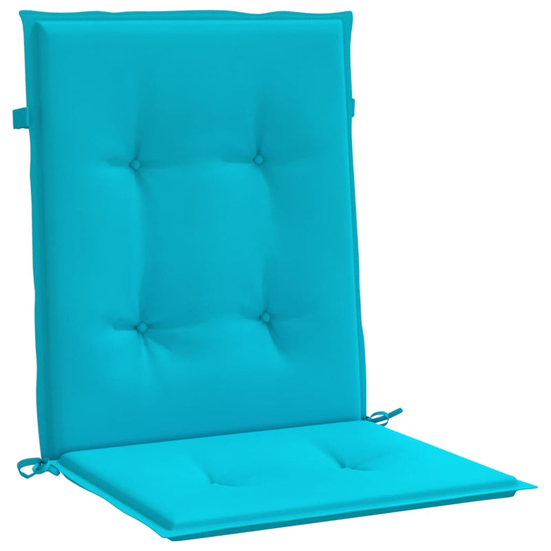 Load image into Gallery viewer, Vidaxl stoelkussens 2 st lage rug stof turquoise
