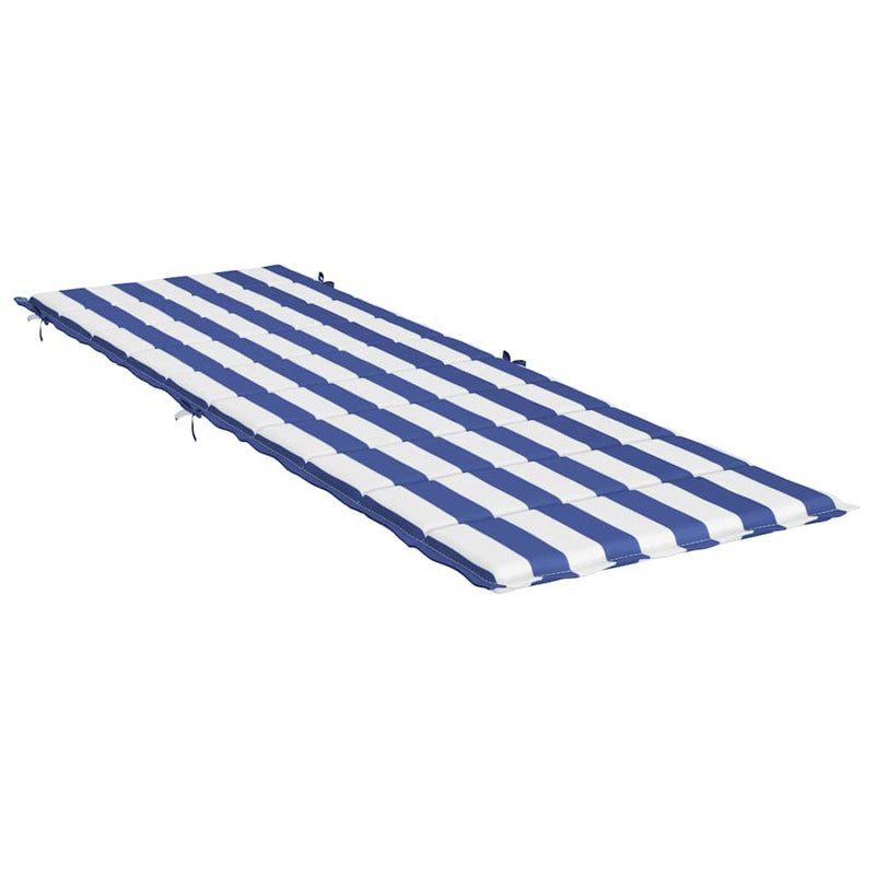 Load image into Gallery viewer, Vidaxl ligbedkussen gestreept oxford stof blauw en wit
