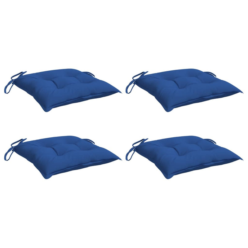 Load image into Gallery viewer, Vidaxl stoelkussens 4 st 40x40x7 cm oxford stof blauw
