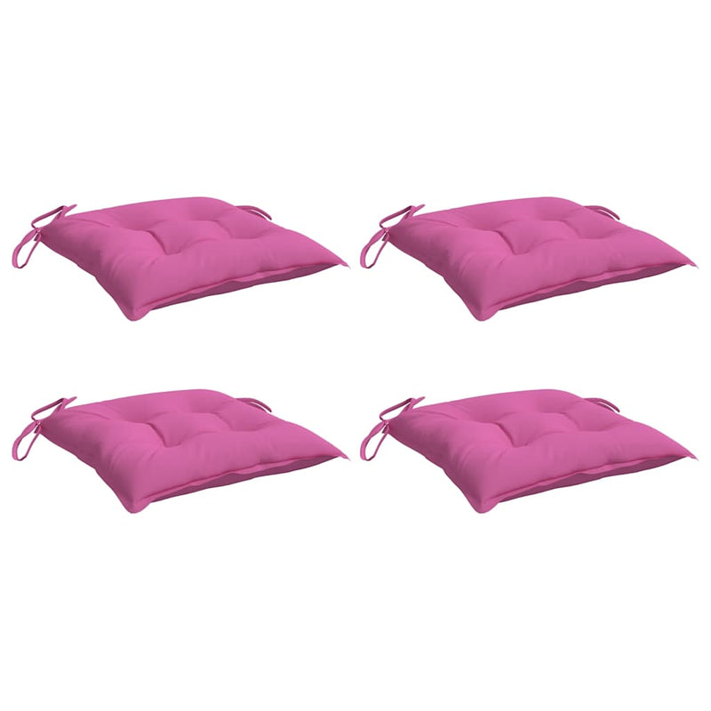 Load image into Gallery viewer, Vidaxl stoelkussens 4 st 40x40x7 cm stof roze
