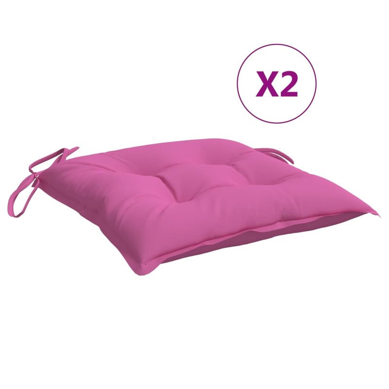 Load image into Gallery viewer, Vidaxl stoelkussens 2 st 50x50x7 cm oxford stof roze
