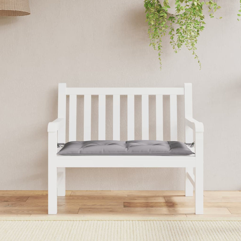 Load image into Gallery viewer, Vidaxl tuinbankkussen 100x50x7 cm oxford stof grijs
