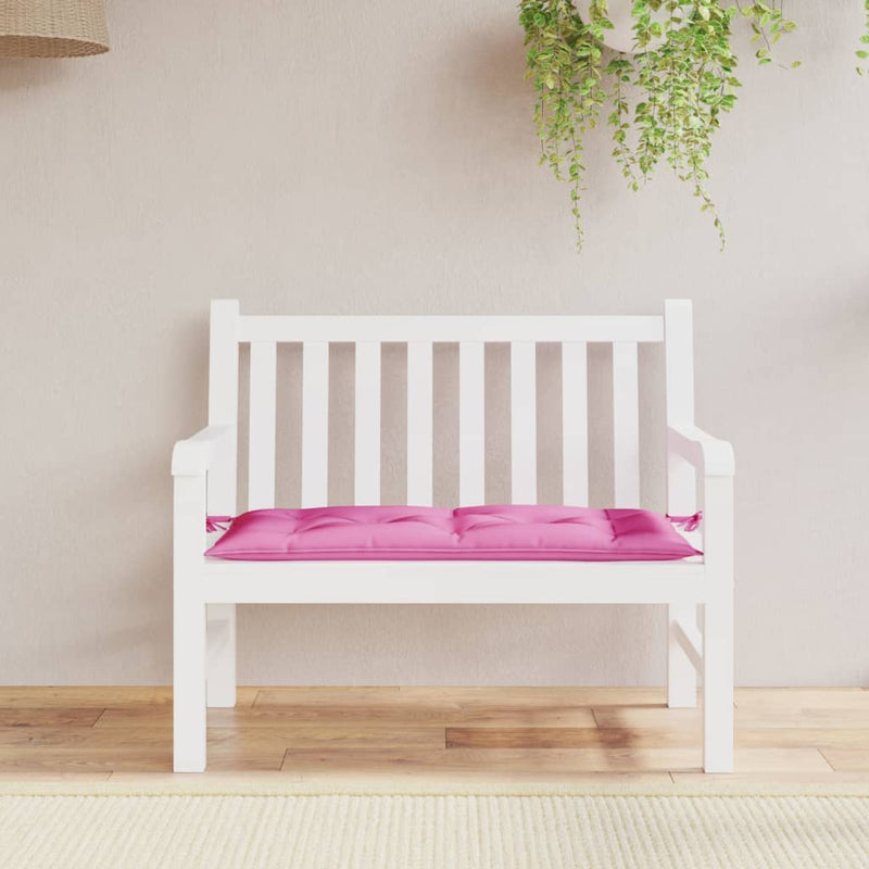 Load image into Gallery viewer, Vidaxl tuinbankkussen 100x50x7 cm oxford stof roze
