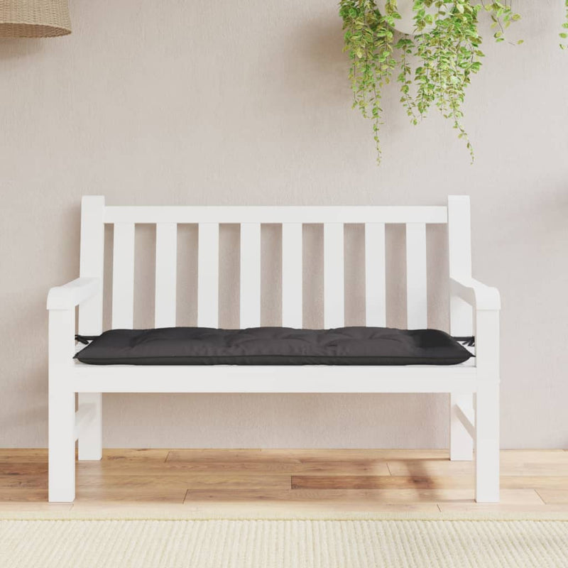 Afbeelding laden in galerijviewer, Vidaxl tuinbankkussen 120x50x7 cm oxford stof antracietkleurig
