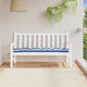 Vidaxl tuinbankkussen 150x50x7cm stof gestreept wit en blauw