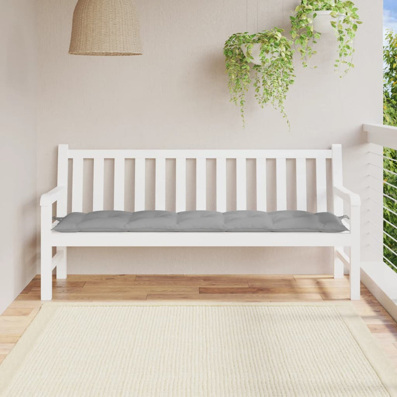 Afbeelding laden in galerijviewer, Vidaxl tuinbankkussen 180x50x7 cm oxford stof grijs
