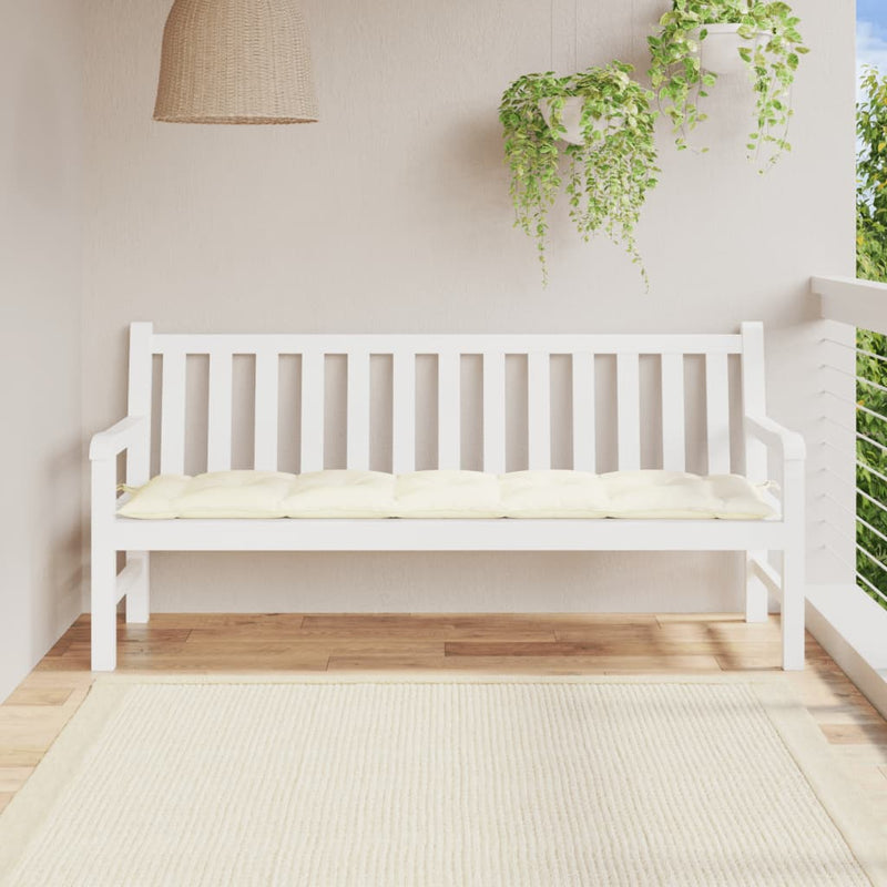 Afbeelding laden in galerijviewer, Vidaxl tuinbankkussen 180x50x7 cm oxford stof crèmekleurig
