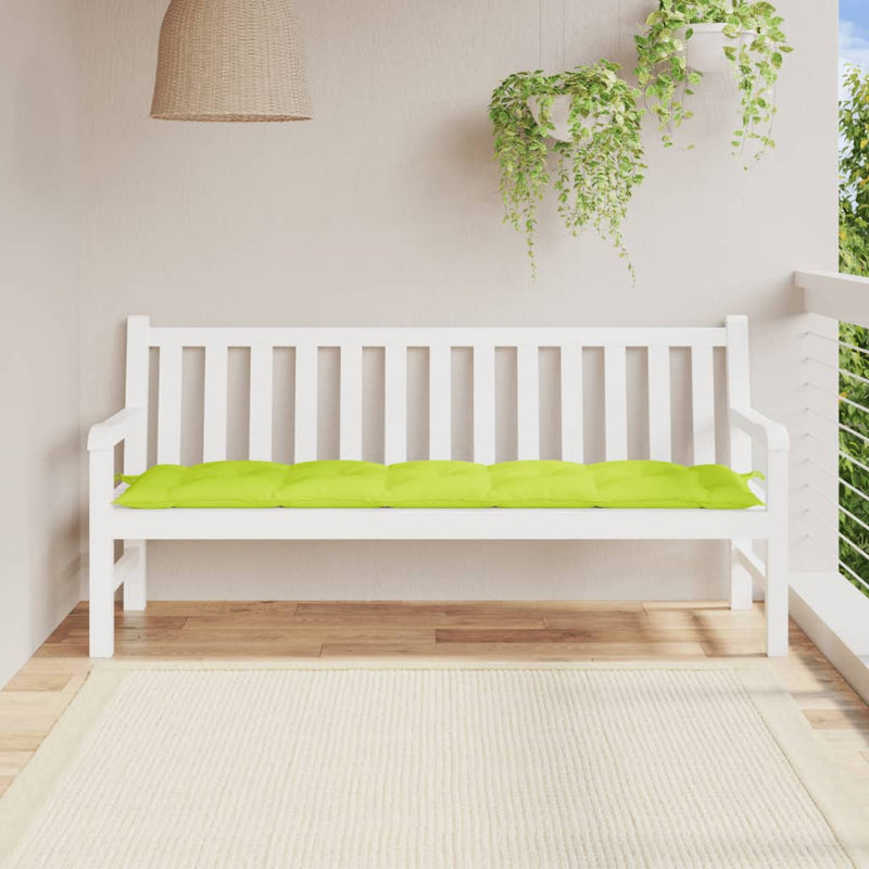 Afbeelding laden in galerijviewer, Vidaxl tuinbankkussen 180x50x7 cm oxford stof heldergroen
