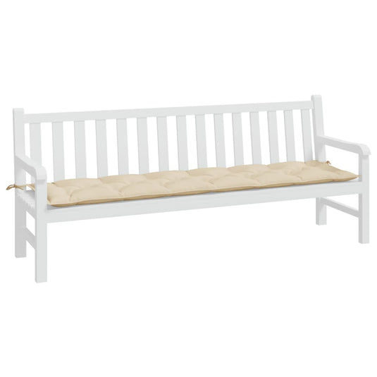 Vidaxl tuinbankkussen 200x50x7 cm oxford stof beige
