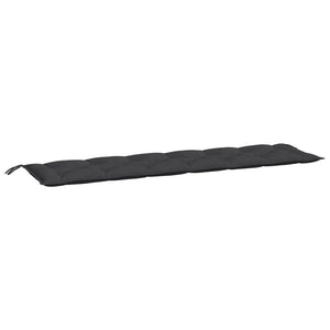 Vidaxl tuinbankkussen 200x50x7 cm stof zwart