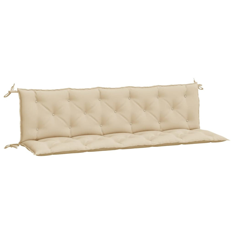 Load image into Gallery viewer, Vidaxl tuinbankkussens 2 st 180x50x7 cm oxford stof beige
