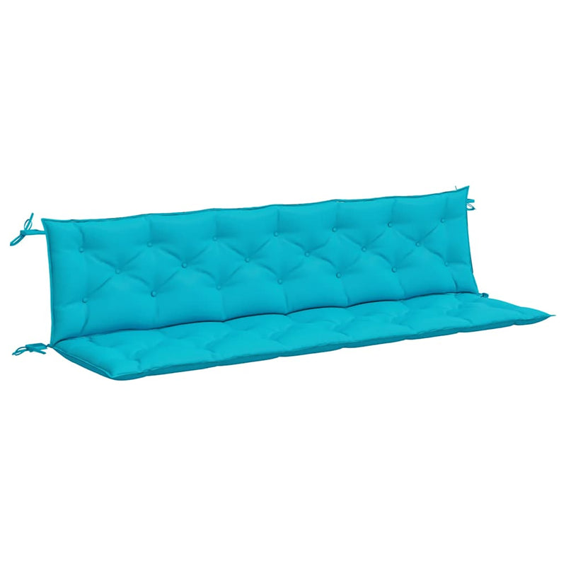 Load image into Gallery viewer, Vidaxl tuinbankkussens 2 st 200x50x7 cm stof turquoise
