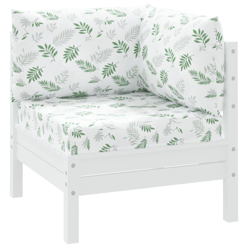 Load image into Gallery viewer, Vidaxl palletkussens 3 st bladpatroon oxford stof
