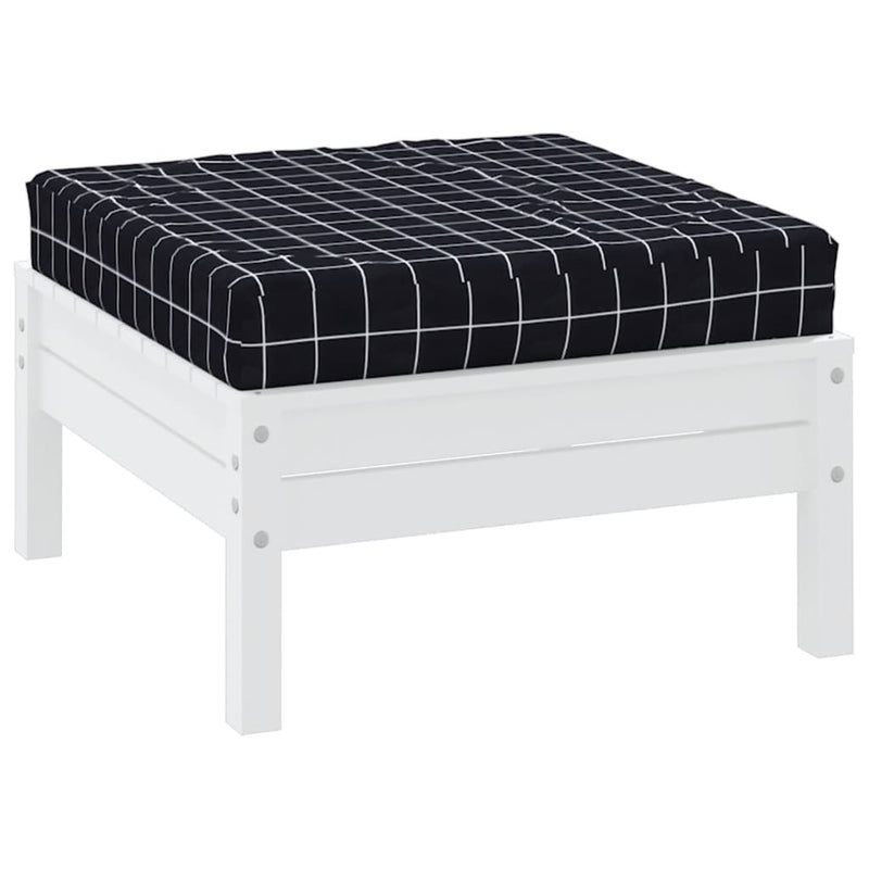 Load image into Gallery viewer, Vidaxl palletkussen geruit 60x60x8 cm oxford stof zwart
