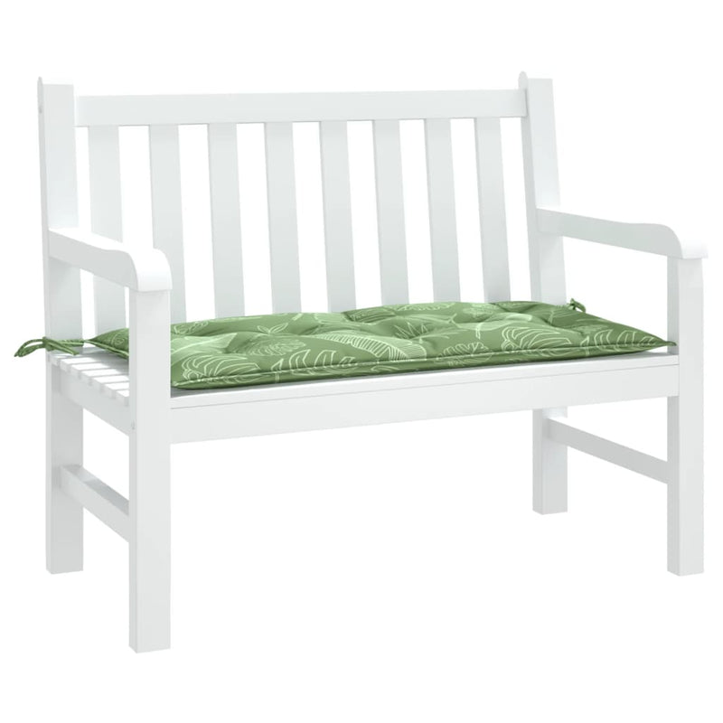 Load image into Gallery viewer, Vidaxl tuinbankkussen bladpatroon 110x50x7 cm stof
