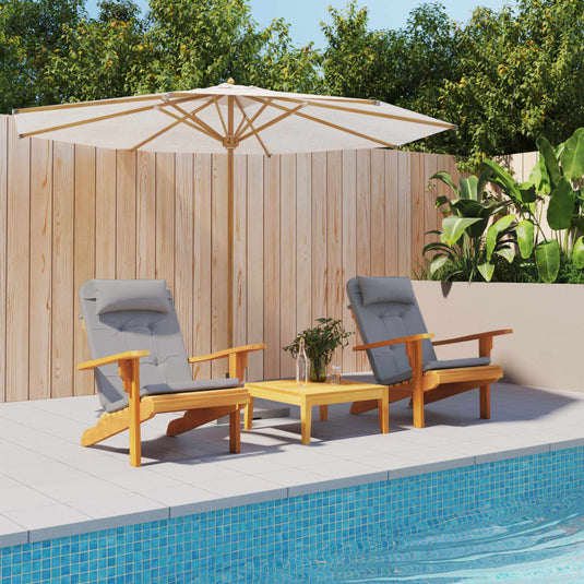 VidaXL Stoelkussens 2 st Adirondack oxford stof grijs