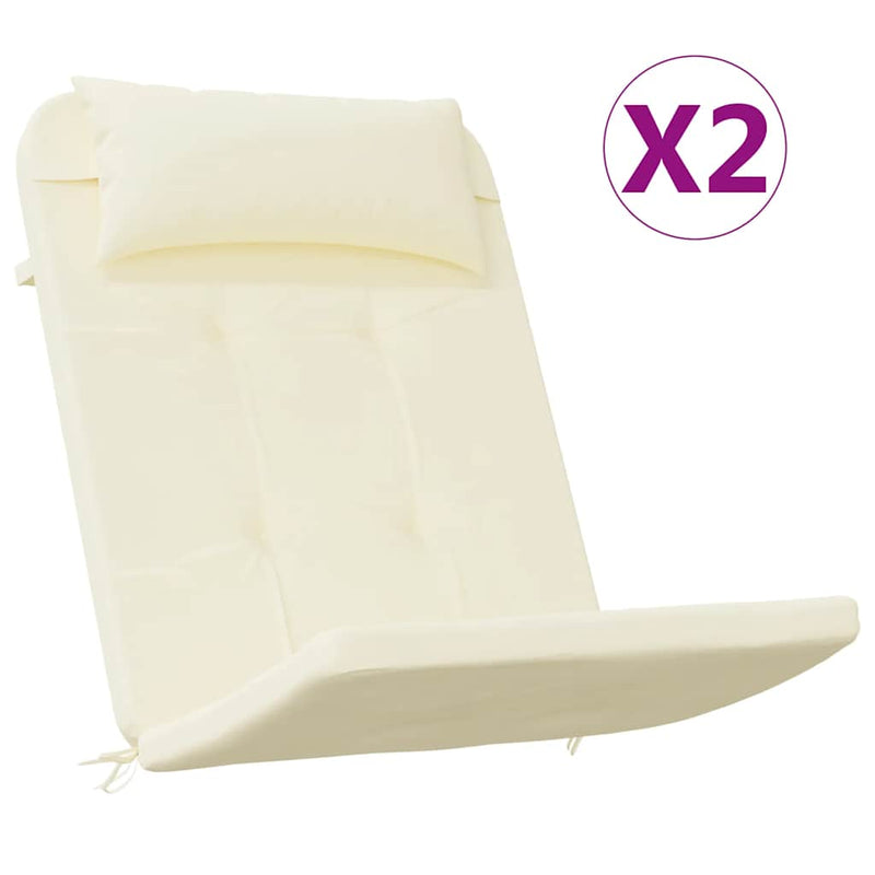 Load image into Gallery viewer, Vidaxl stoelkussens 2 st adirondack oxford stof crèmekleurig
