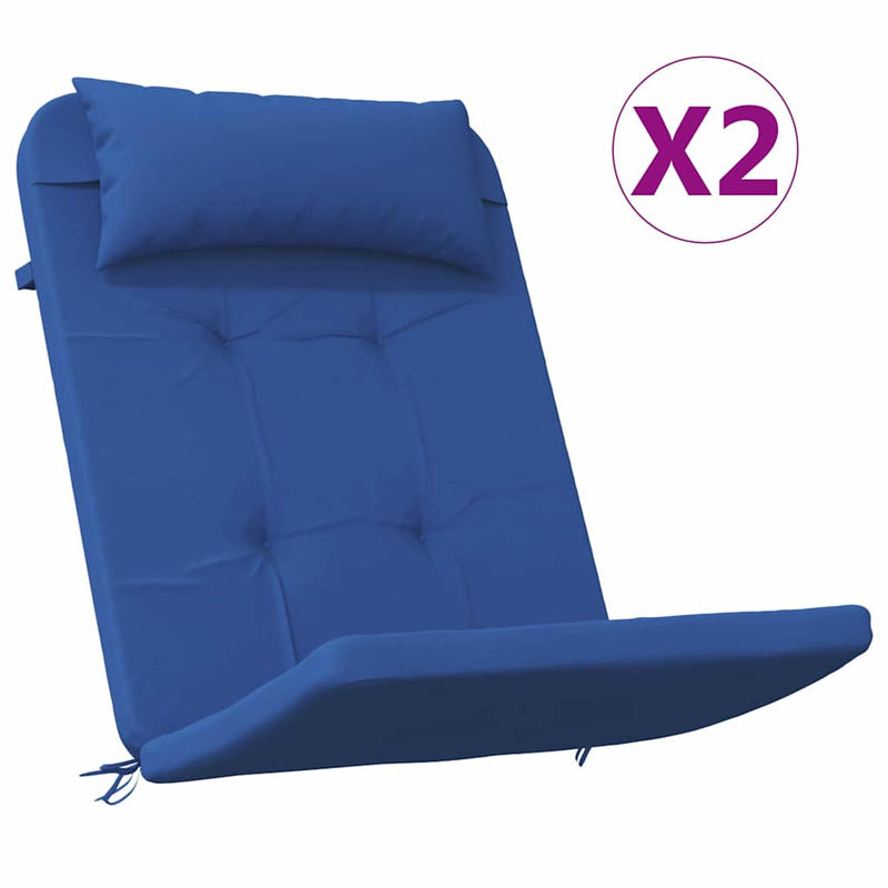 Afbeelding laden in galerijviewer, Vidaxl stoelkussens effen 2 pcs blauw 58 x 77 x 4,5 cm oxford stof
