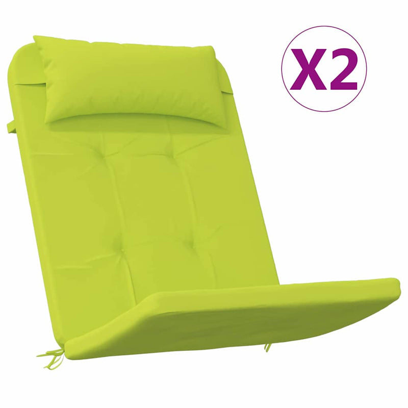 Afbeelding laden in galerijviewer, Vidaxl stoelkussens 2 pcs helder groen 58 x 77 x 4,5 cm oxford stof
