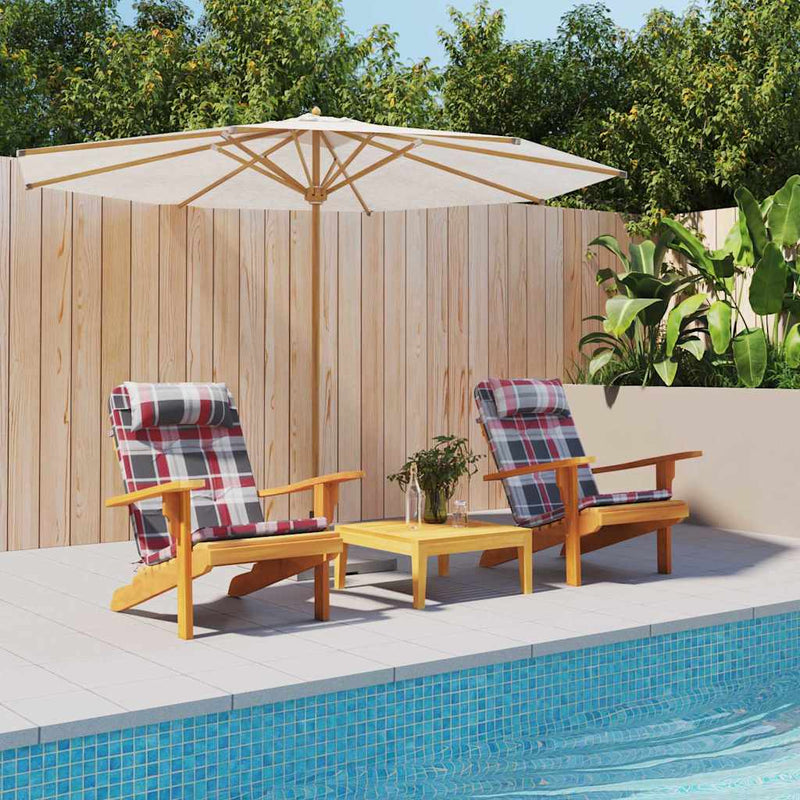 Afbeelding laden in galerijviewer, Vidaxl stoelkussens 2 pcs rood ruit 58 x 77 x 4,5 cm oxford stof
