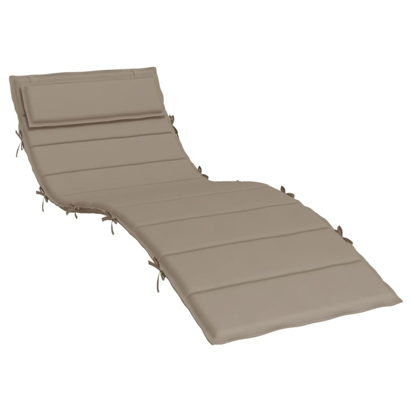 Load image into Gallery viewer, VidaXL Ligbedkussen 180x60x3 cm oxford stof taupe
