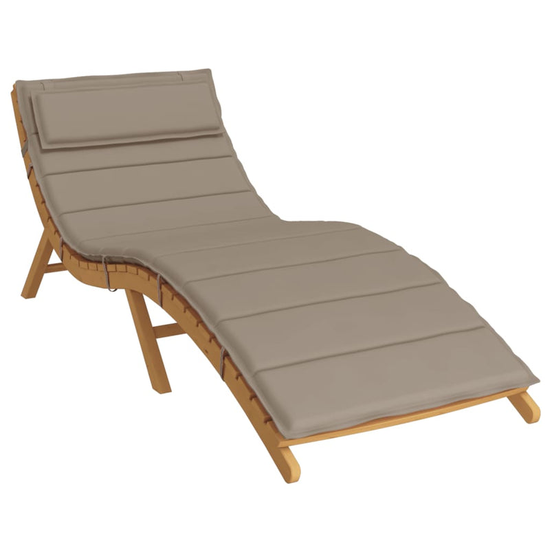 Load image into Gallery viewer, VidaXL Ligbedkussen 180x60x3 cm oxford stof taupe
