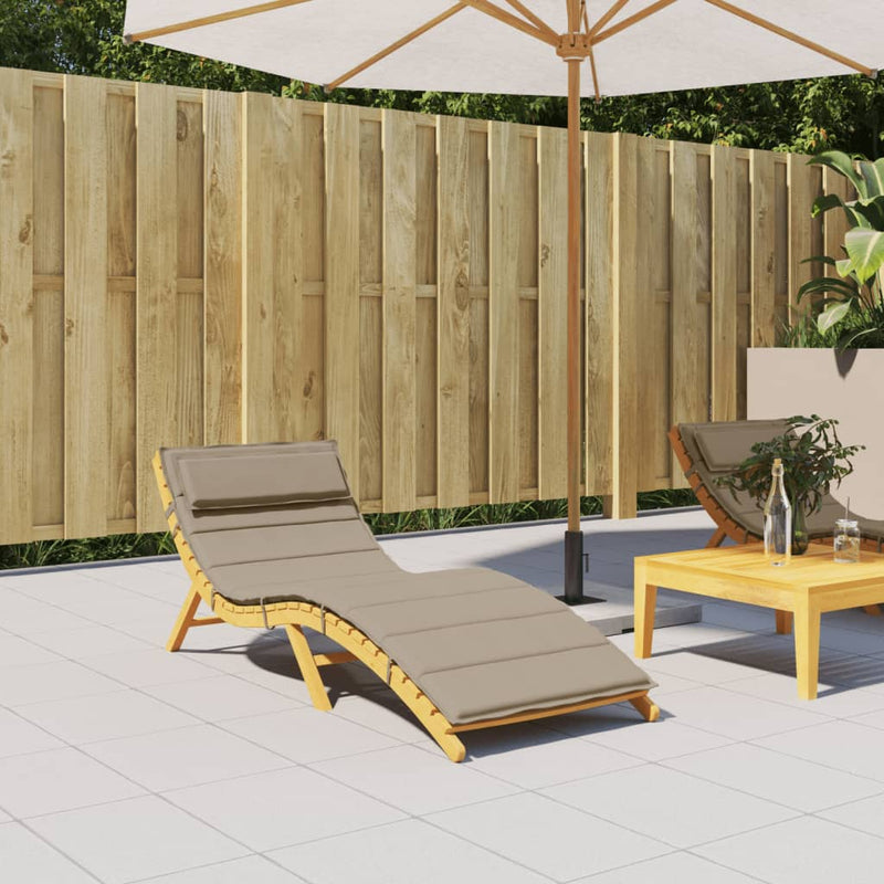 Load image into Gallery viewer, VidaXL Ligbedkussen 180x60x3 cm oxford stof taupe
