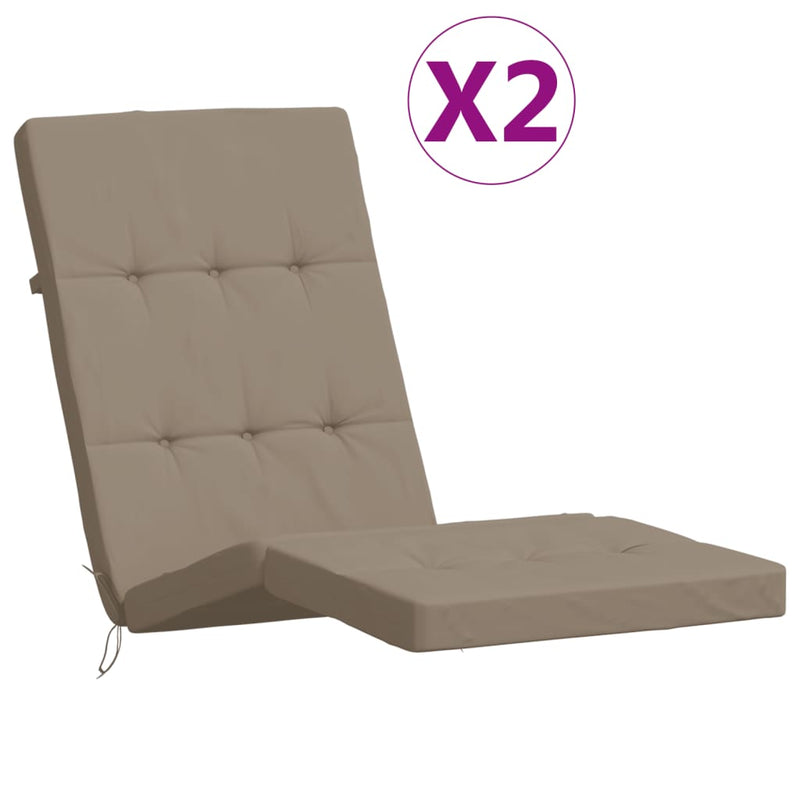 Load image into Gallery viewer, Vidaxl terrasstoelkussens 2 st oxford stof taupe
