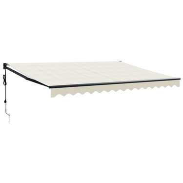 Vidaxl luifel automatisch uitschuifbaar 4,5x3 m crèmekleurig