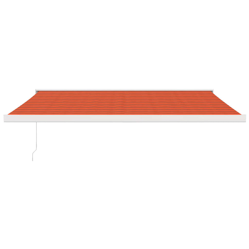 Load image into Gallery viewer, VidaXL Luifel uittrekbaar 4,5x3 m stof en aluminium oranje en bruin
