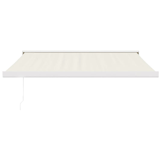VidaXL Luifel uittrekbaar 3x2,5 m stof en aluminium crèmekleurig