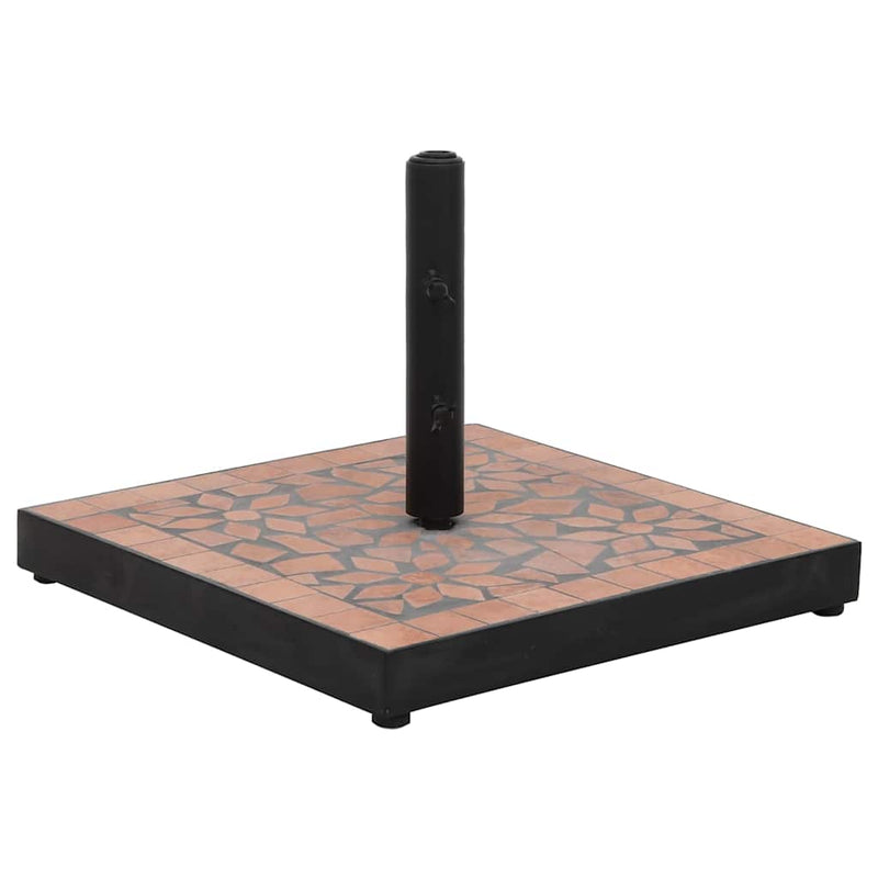 Load image into Gallery viewer, Vidaxl parasolvoet vierkant 12 kg terracottakleurig
