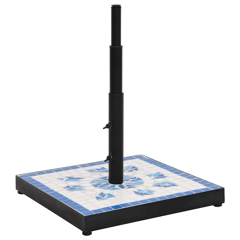 Load image into Gallery viewer, Vidaxl parasolvoet vierkant 12 kg blauw en wit
