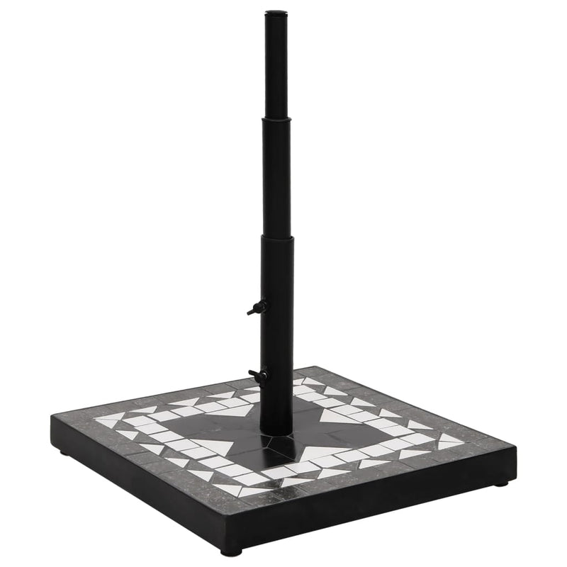 Load image into Gallery viewer, Vidaxl parasolvoet vierkant 12 kg zwart en wit
