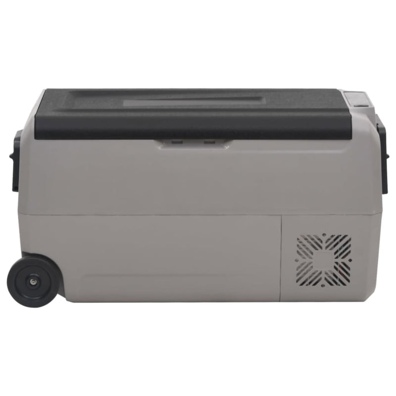Load image into Gallery viewer, Vidaxl koelbox met wielen en handvat 36 l polypropeen zwart en grijs
