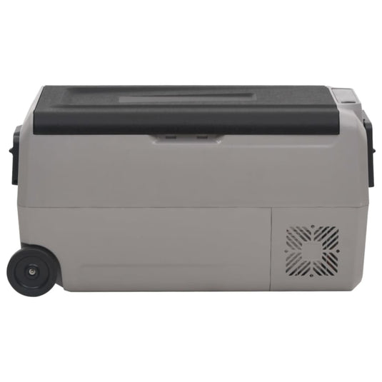 Vidaxl koelbox met wielen en handvat 36 l polypropeen zwart en grijs