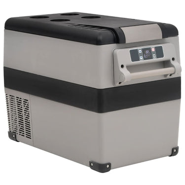 Vidaxl koelbox met handvat 35 l pp pe zwart en wit
