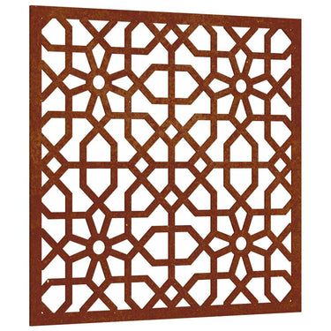 Vidaxl wanddecoratie tuin moors ontwerp 55x55 cm cortenstaal