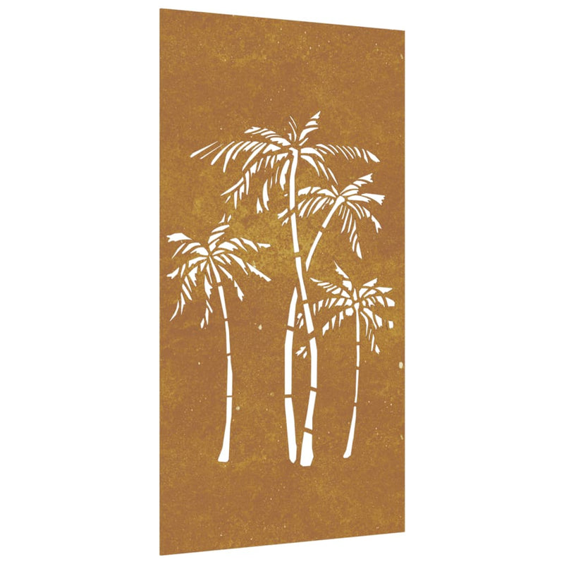 Load image into Gallery viewer, VidaXL Wanddecoratie tuin palmboomontwerp 105x55 cm cortenstaal

