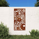 Vidaxl wanddecoratie tuin tandwielontwerp 105x55 cm cortenstaal