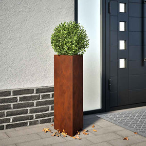 Vidaxl plantenbak 30x26x75 cm cortenstaal