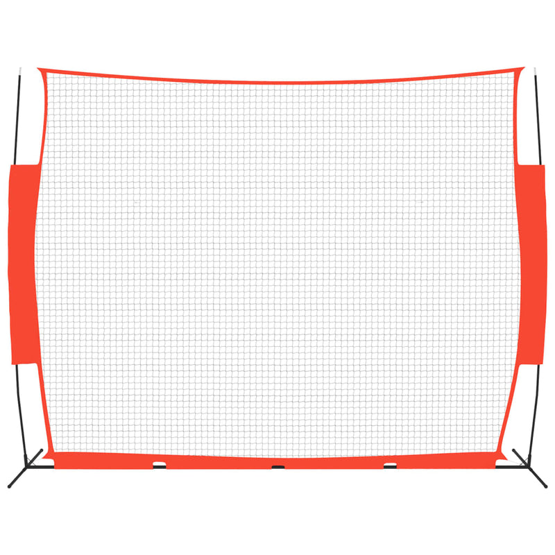 Load image into Gallery viewer, Vidaxl honkbalnet draagbaar 369x107x271 cm staal polyester rood zwart
