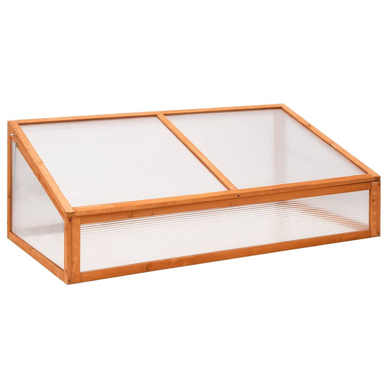 Load image into Gallery viewer, Vidaxl broeikas 110x58,5x39 cm vurenhout oranje
