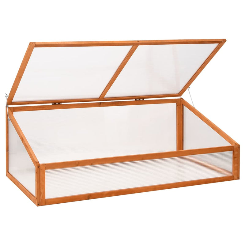 Load image into Gallery viewer, Vidaxl broeikas 110x58,5x39 cm vurenhout oranje
