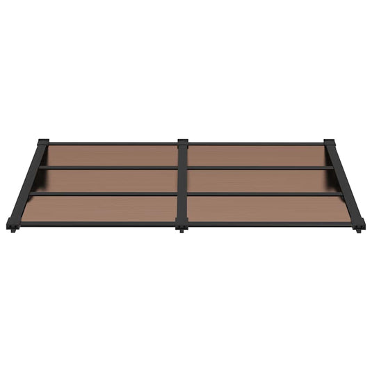 Vidaxl deurluifel 152,5x90 cm polycarbonaat zwart